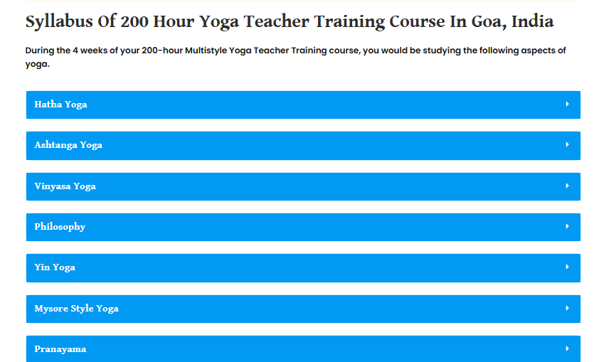 Course Curriculum and Structure
